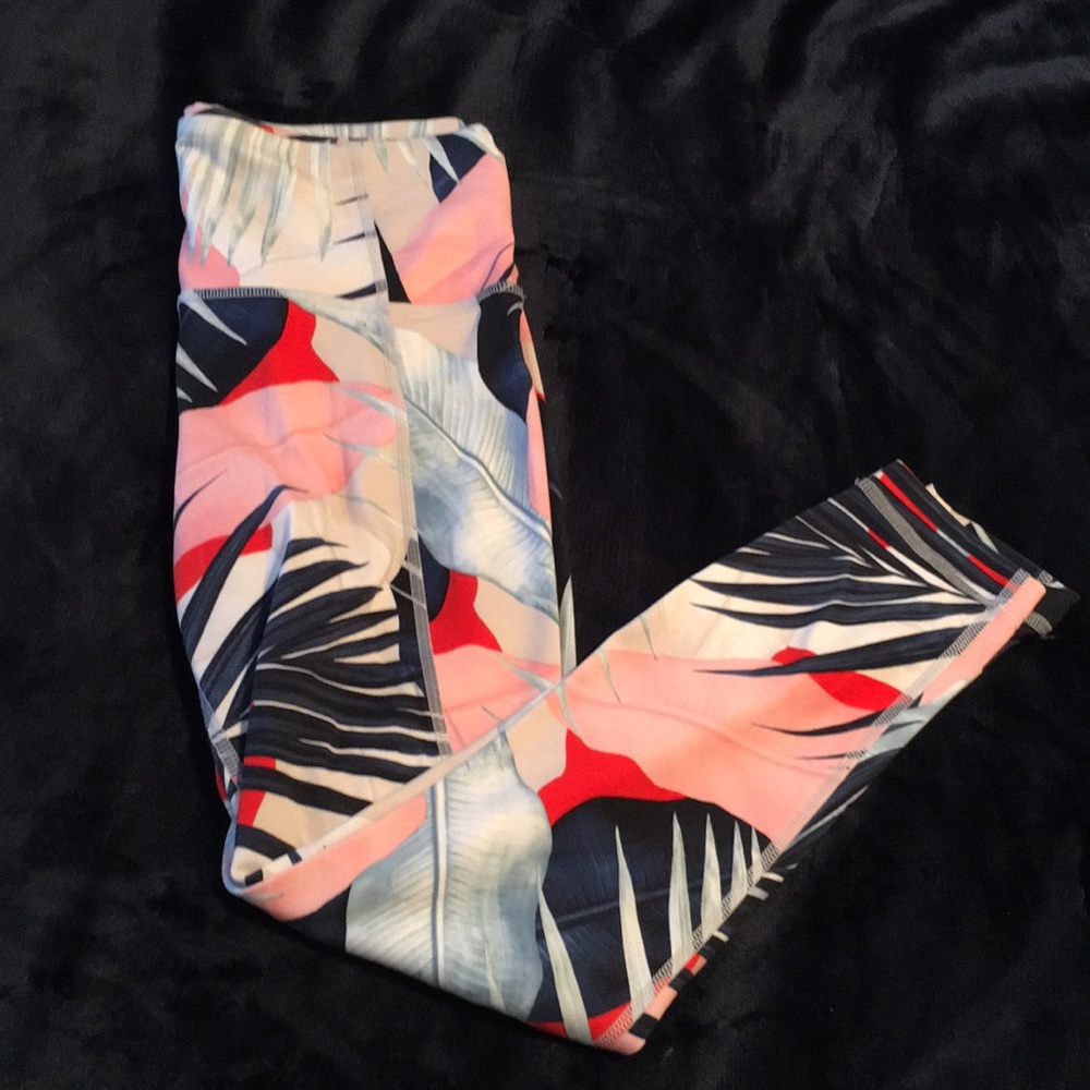 Athleta tropical leggings size S